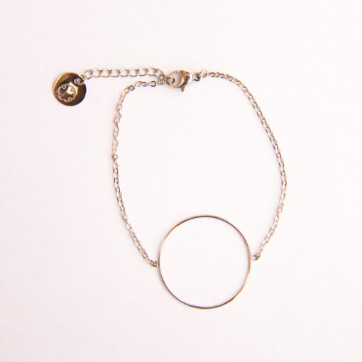 Bracelet simple anneau rose gold 1