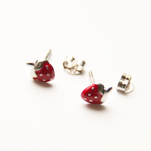Strawberry-shaped earrings