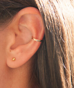 Smooth gold-plated ear cuff 5