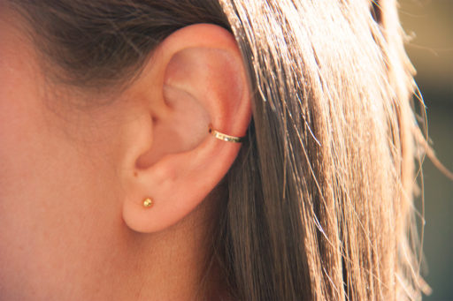 Smooth gold-plated ear cuff 3