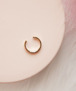 Smooth gold-plated ear cuff 4