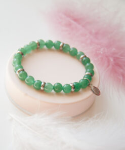 Bracelet quartz vert 8