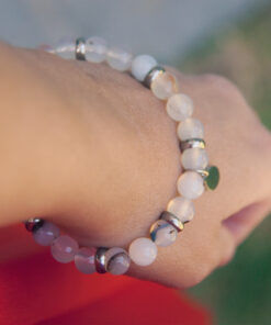 Bracelet Onyx blanc 9