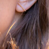 Single bar earrings in gold plated 6
