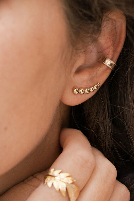 Gold plated ear cuff 3