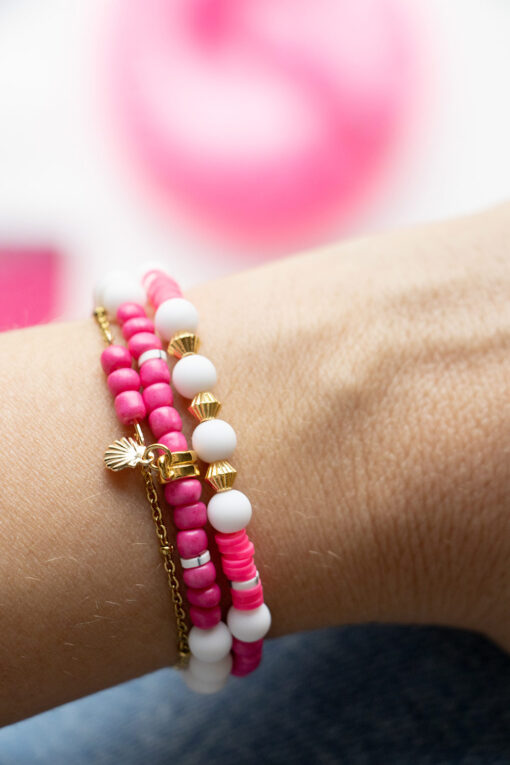 Trio de bracelets d'été Carolina - Happy flamingo 2