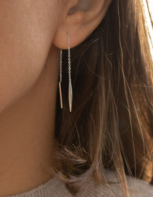 Boucles d'oreilles fines en plaqué or 3