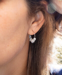 Gray Ambre earrings 7