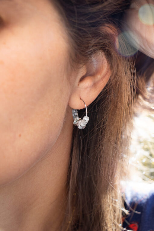 Gray Ambre earrings 4
