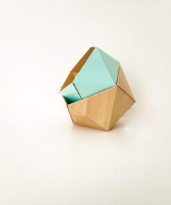 Origami boxes Leewalia - Maple and mint blue 7