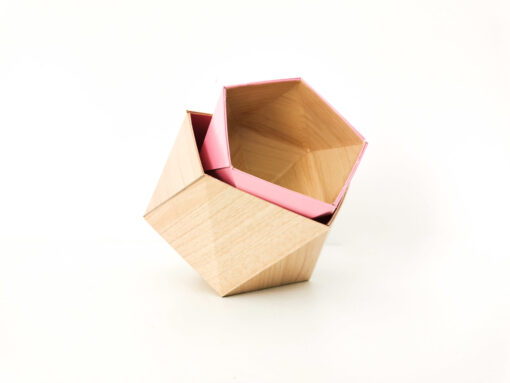 Boites Origami Leewalia - Erable et rose 4
