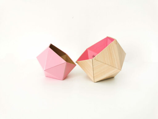 Boites Origami Leewalia - Erable et rose 3
