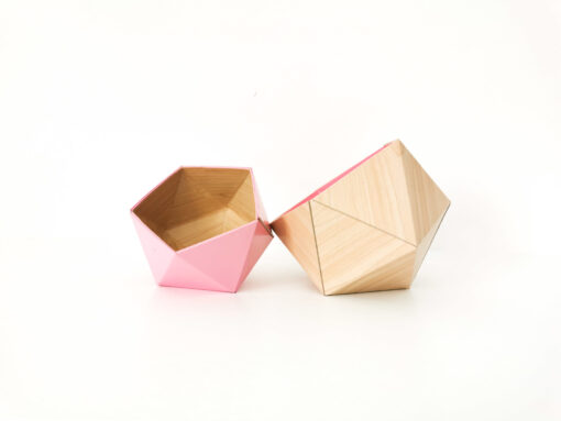 Boites Origami Leewalia - Erable et rose 2