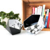 Origami boxes Leewalia - White and black marble 9