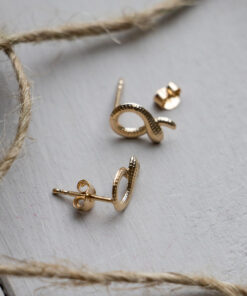 Gold plated snake studs 6