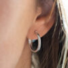 20mm Detailed Hoop Earrings in Silver 7