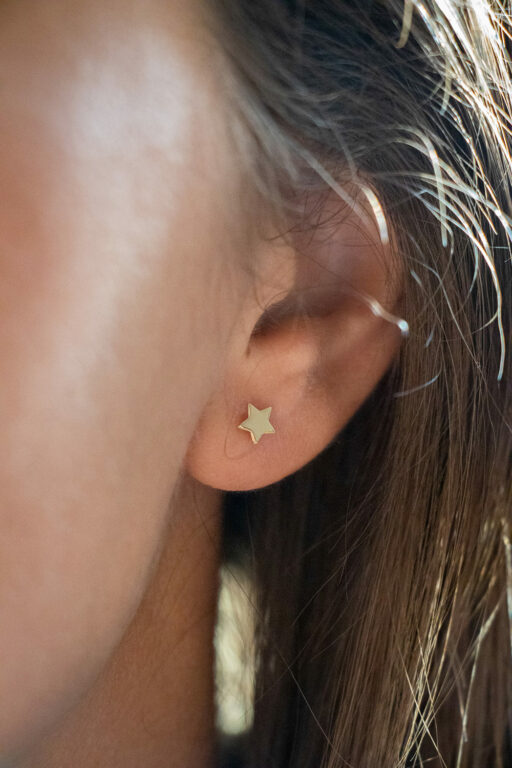 Gold plated star studs 1