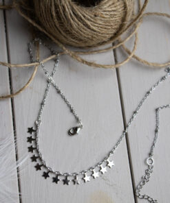 Silver star necklace 5
