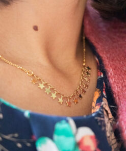 Golden star necklace 9