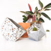 Origami boxes Leewalia - Terrazzo and gray concrete 9