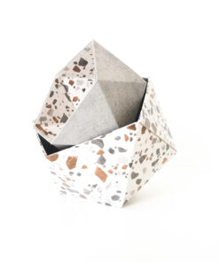 Boites Origami Leewalia - Terrazzo et béton gris 7