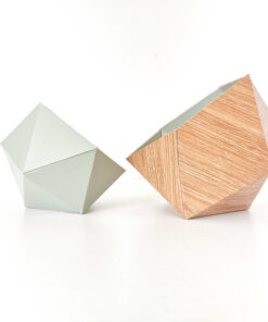 Boites Origami Leewalia - Chêne Scandinave et vert amande 7