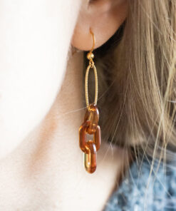 Brown and gold Molly earrings 6