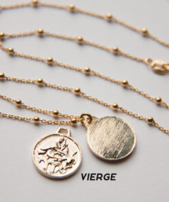Short gold-plated astro necklace 16