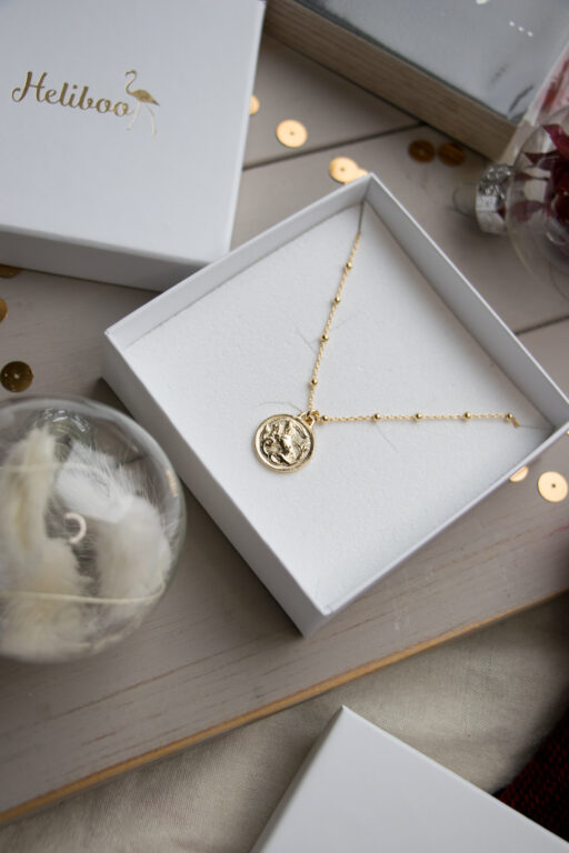 Short gold-plated astro necklace 3
