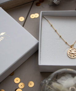 Short gold-plated astro necklace 10