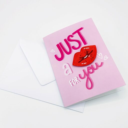 Carte Alice B - Just a kiss for you - Rouge 1