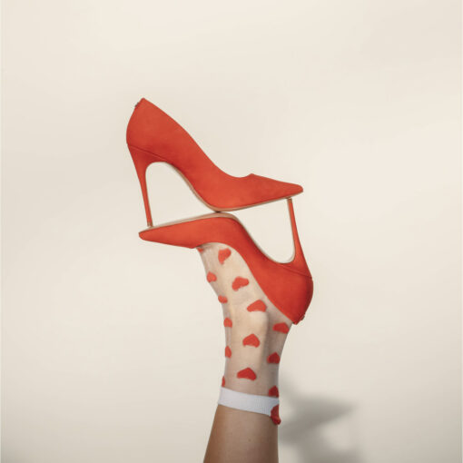 Coucou Suzette transparent socks - Hearts 3