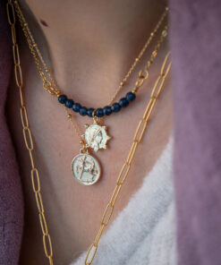 Blue Indira short necklace 19
