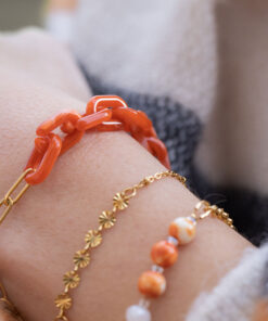 Bracelet Alexiane orange 7