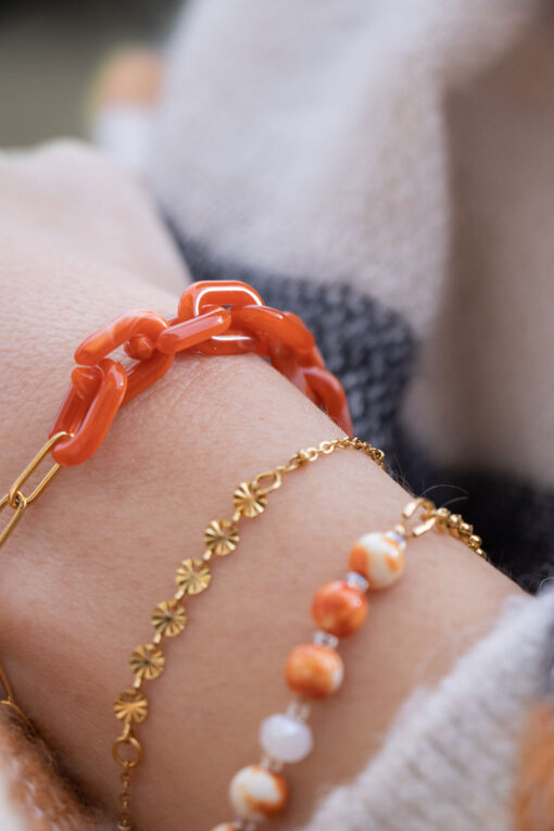 Bracelet Alexiane orange 3