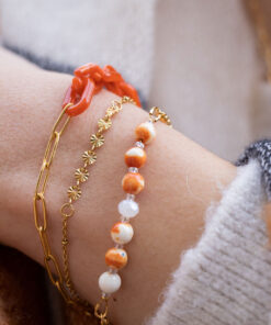 Bracelet Alexiane orange 6