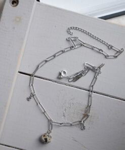 Taupe and silver Sita necklace 7