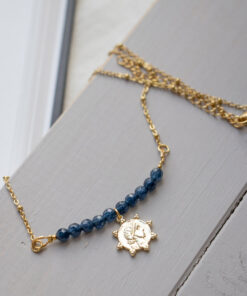 Blue Indira short necklace 14