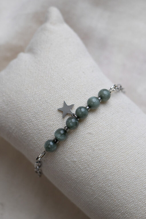 Green and silver Dana bracelet 1