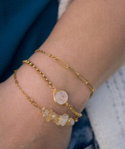 Sand and gold Yuna bracelet 8