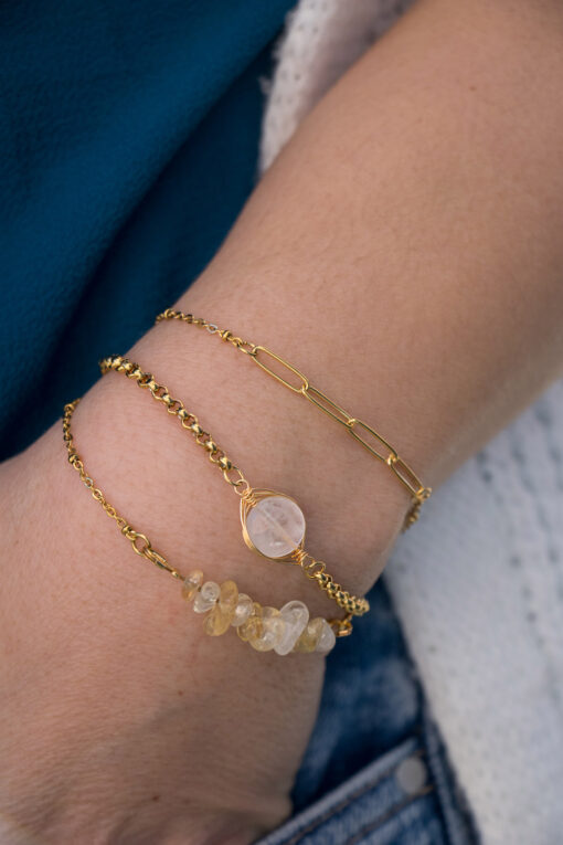 Sand and gold Yuna bracelet 4
