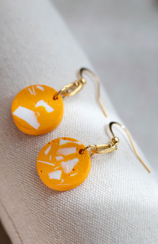 Medium Unique Earrings - Orange 1