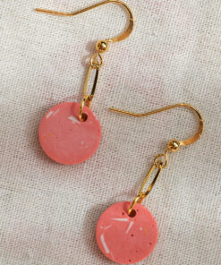 Unique small earrings - Pink 4