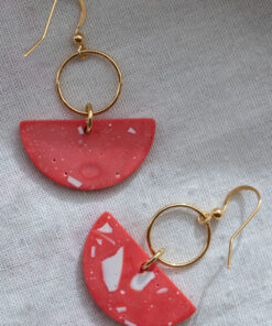 Unique earrings - Light red 5
