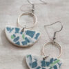 Unique earrings - Blue and green 8