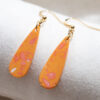 Unique drop earrings - Orange 6