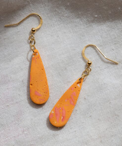 Unique drop earrings - Orange 6