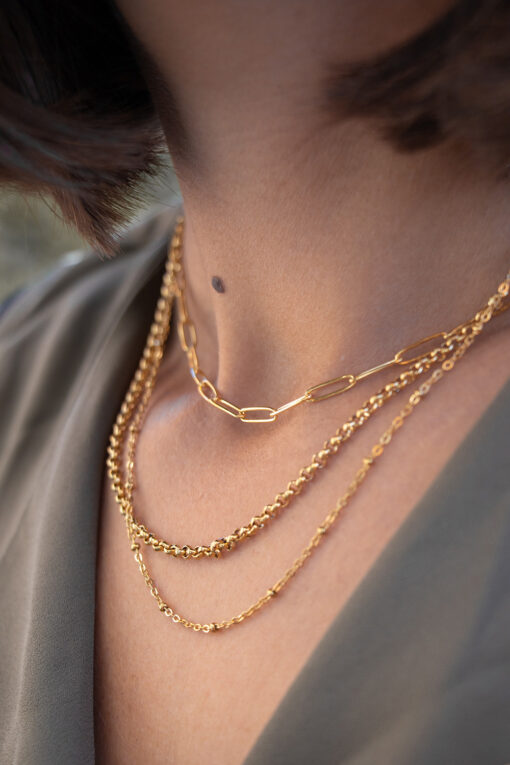 Three row necklace - Lora 3