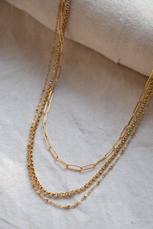 Three row necklace - Lora 4