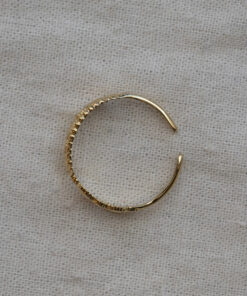 Thin twisted ring - Golden 4